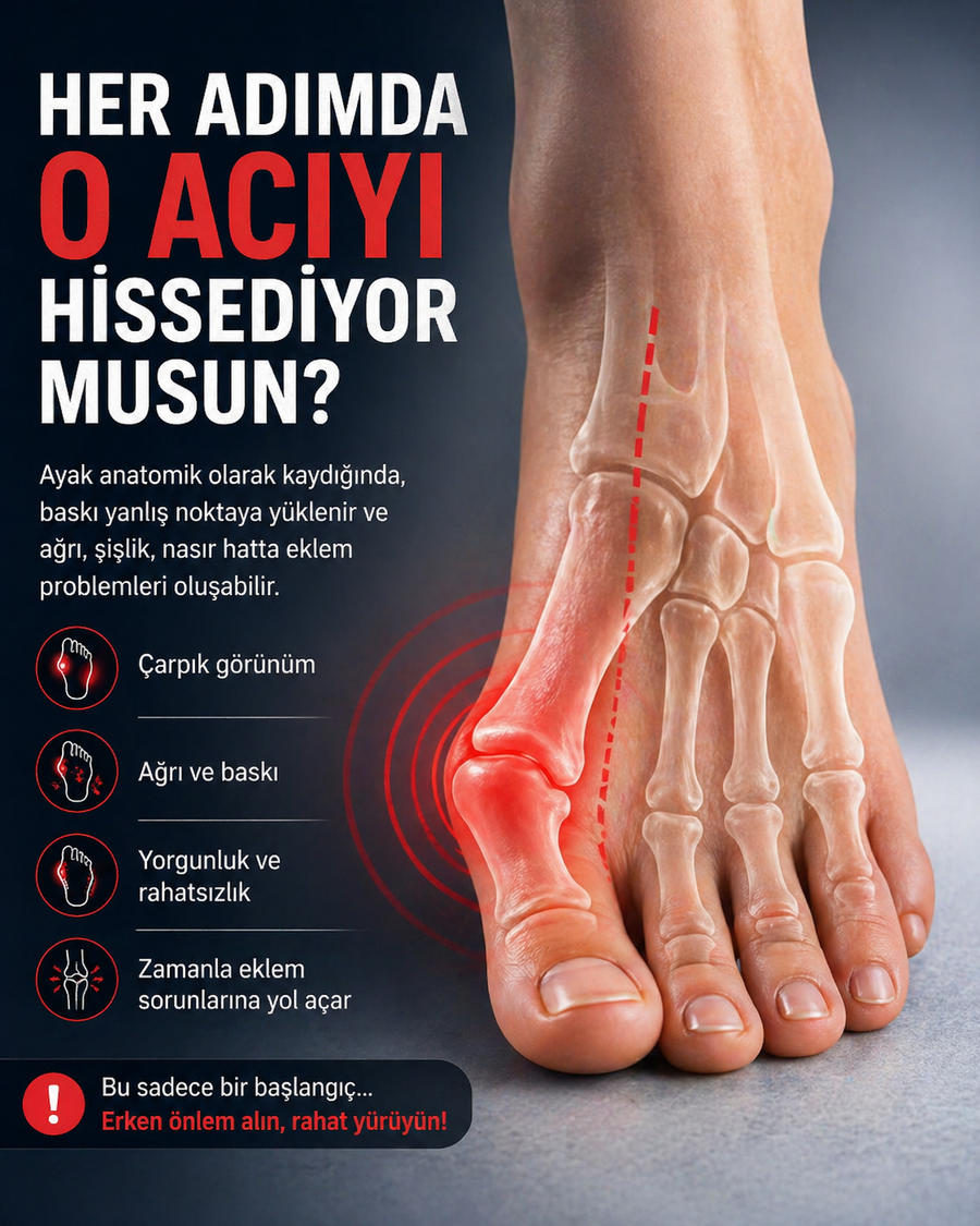 Ortonira Halluks Valgus Düzeltici – Ayak Baş Parmak Destek Ateli